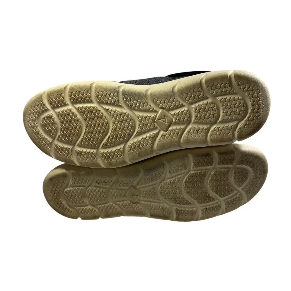 Sperry Mens Top-Sider Canvas Boat Shoes Lace-Up Closure Lightweight - Size 8.5